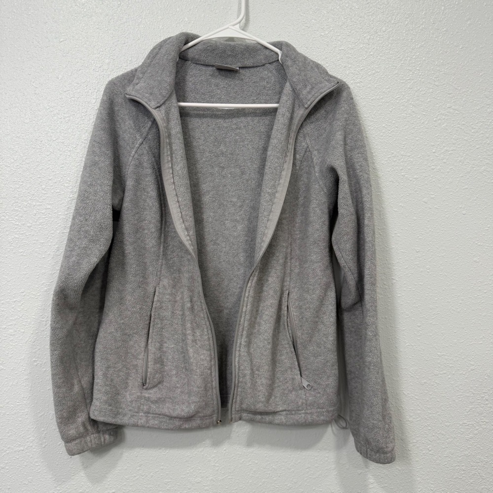 Columbia Benton Springs Full Zip Fleece Jacket Gray WL6439 Womens Medium